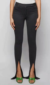 DARK GREY Slit TIGHT TROUSER